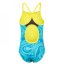 Slazenger Mesh Back Swimsuit Juniors Blue/Yellow