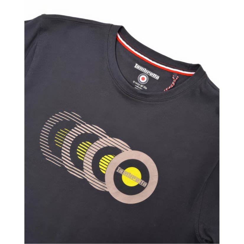 Lambretta Fade Tee Navy