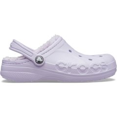 Crocs Kids' Baya Lined Mule Slippers Lavender