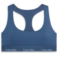 Calvin Klein Performance Women's Moisture Wicking Medium Impact Sports Bra Dark Denim