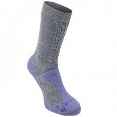 Karrimor Merino Fibre Midweight Walking Socks Ladies Grey/Lilac
