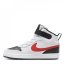 Nike Court Borough Mid 2 Little Kids' Shoe White/Red/Black - Veľkosť: C11 (28.5)
