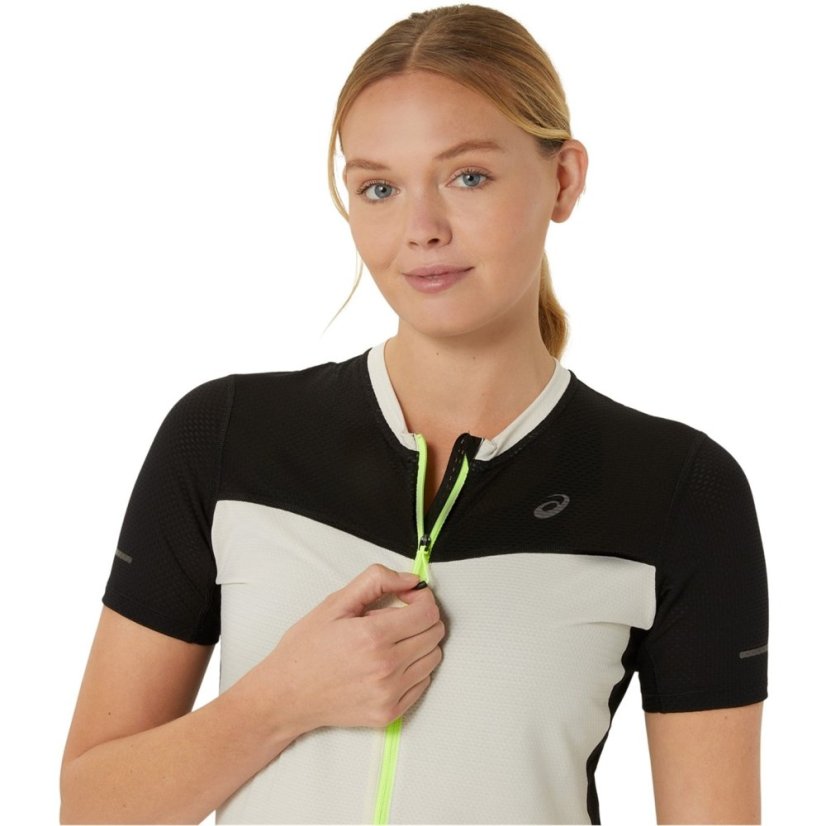 Asics Fuji Short Sleeve Top Ld42 Pepper/Black