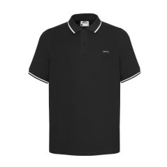 Slazenger Tipped pánske polo tričko Black