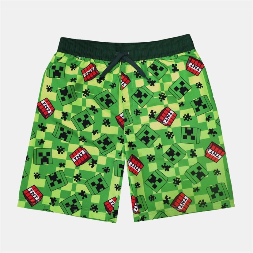 Character Unisex Kids' Swim Shorts Minecraft