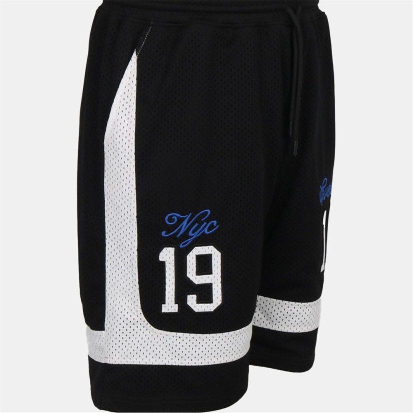 Everlast Men's Knee Length Open Pockets Basketball Shorts Black