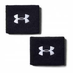 Under Armour 3inch Performance Wristband - 2-Pack Black / White