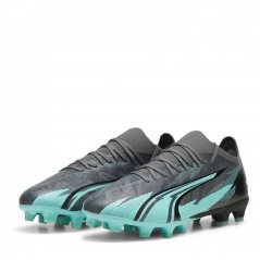 Puma Ultra Match Firm Ground Football Boots Grey/Wht/Aqua