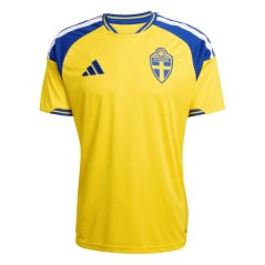 adidas Sweden Home Shirt World Cup 2026 Mens Yellow/Blue
