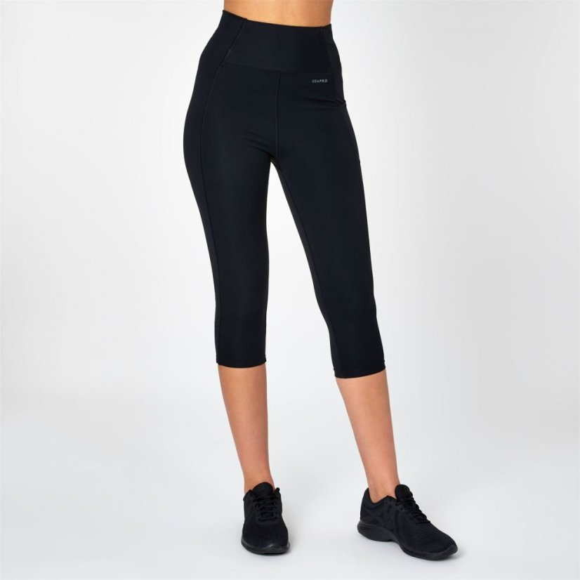 USA Pro Capri Cropped Leggings Black