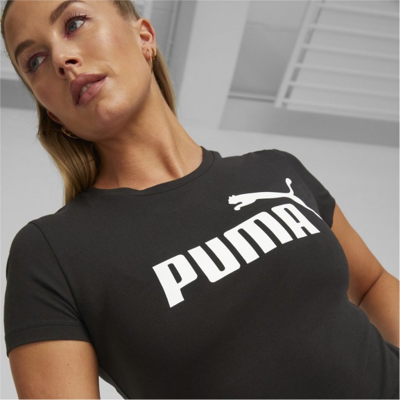 Puma Slim Logo Tee Ld99 PUMA Black