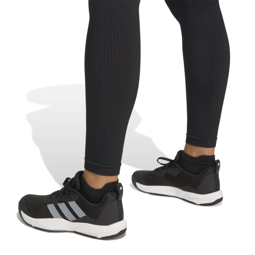 adidas Workout Essentials Full-Length Knit Leggings Womens Black