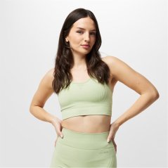 USA Pro Seamless Crop Sports Bra Pistachio