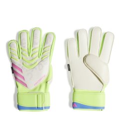 adidas Predator Match Fingersave Goalkeeper Gloves Adults White/Yellow