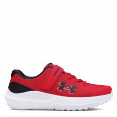 Under Armour Surge 4 AC Running Shoes Unisex Childrens Red/White