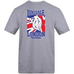 Lonsdale Printed Logo Tee Grey 3