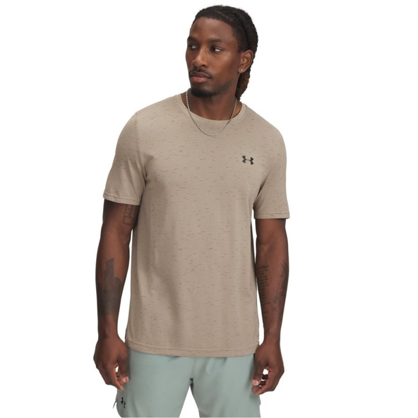 Under Armour UA Vanish Seamless Mens Short Sleeve City Khaki