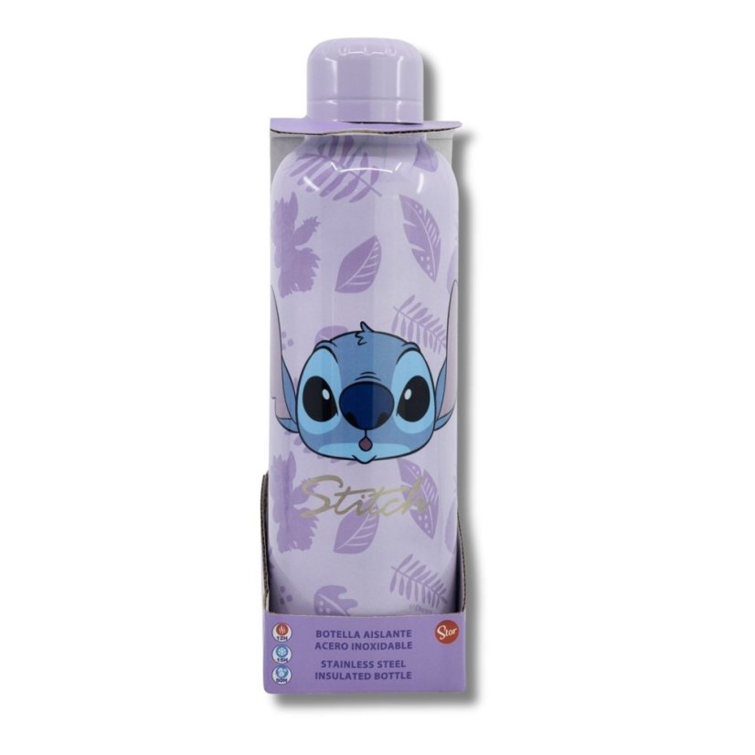 Disney Insulated Stainless Steel Bottle - Stitch Purple