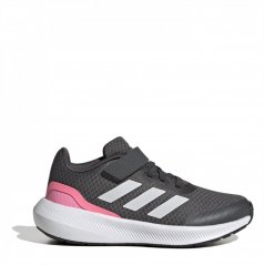 adidas Run Falcon 3 Children Girls Running Shoes Grey/Pink