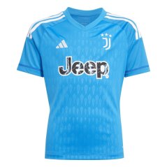 adidas Juventus Goalkeeper Shirt 2023 2024 Juniors Blue Rush