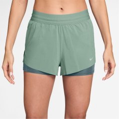 Nike Dri-FIT Swift Womens Mid-Rise 3 2-in-1 Shorts Steam