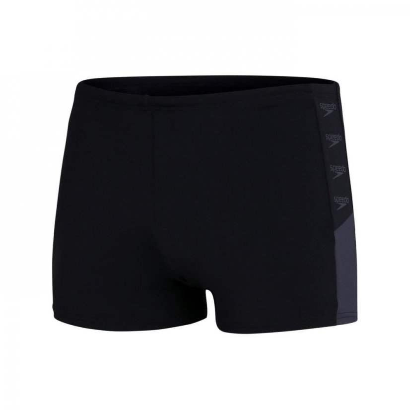 Speedo BM Logo Aquashorts Mens Black/Grey