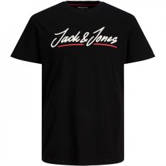 Jack and Jones pánske tričko Black