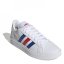adidas Court Base 2 Trainers Mens White/Blue