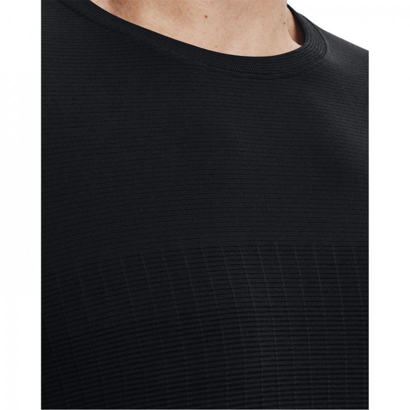 UNDER ARMOUR Under Armour Seamless Luxe Short Sleeve pánske tričko Black/Jet Grey