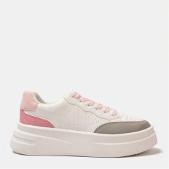 Kappa Ari Trainers White/Grey/Pink