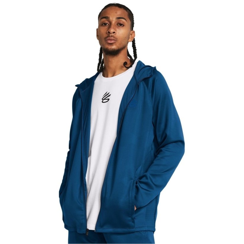 Under Armour Curry Playable Jacket Mens Blue
