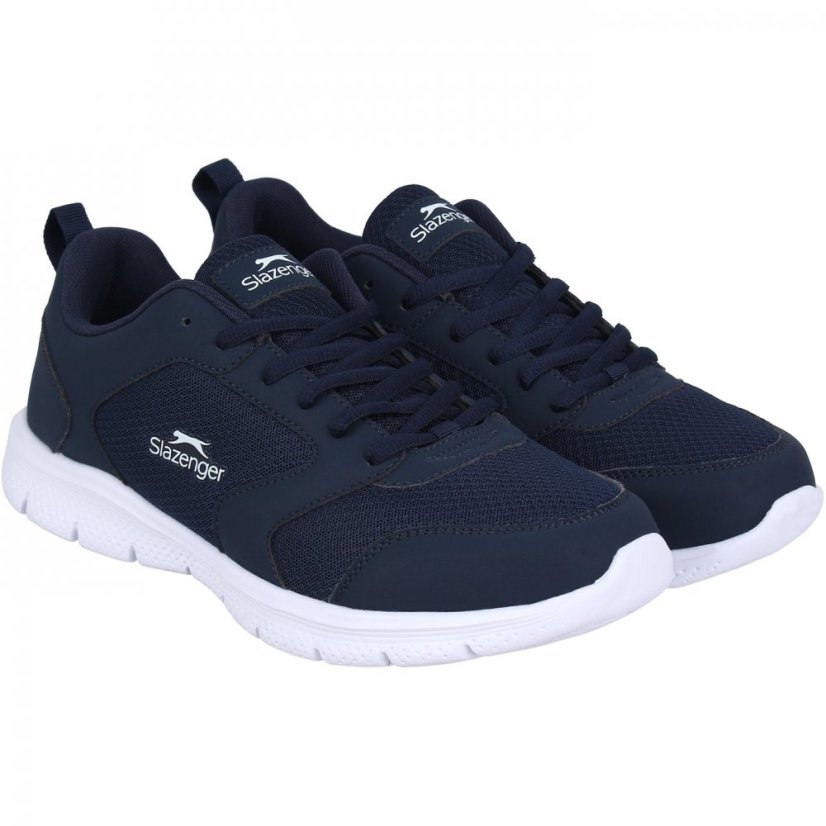 Slazenger Force Mesh Mens Trainers Navy/White