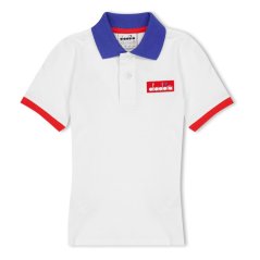 Diadora Unisex Kids' Jb Polo 5 Palle Short Sleeve Polo Shirt White