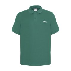 Slazenger Plain pánské polo tričko Fir