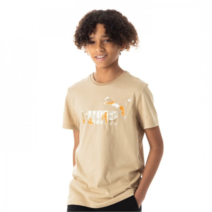 Puma No1 Logo Tee Tan Camo