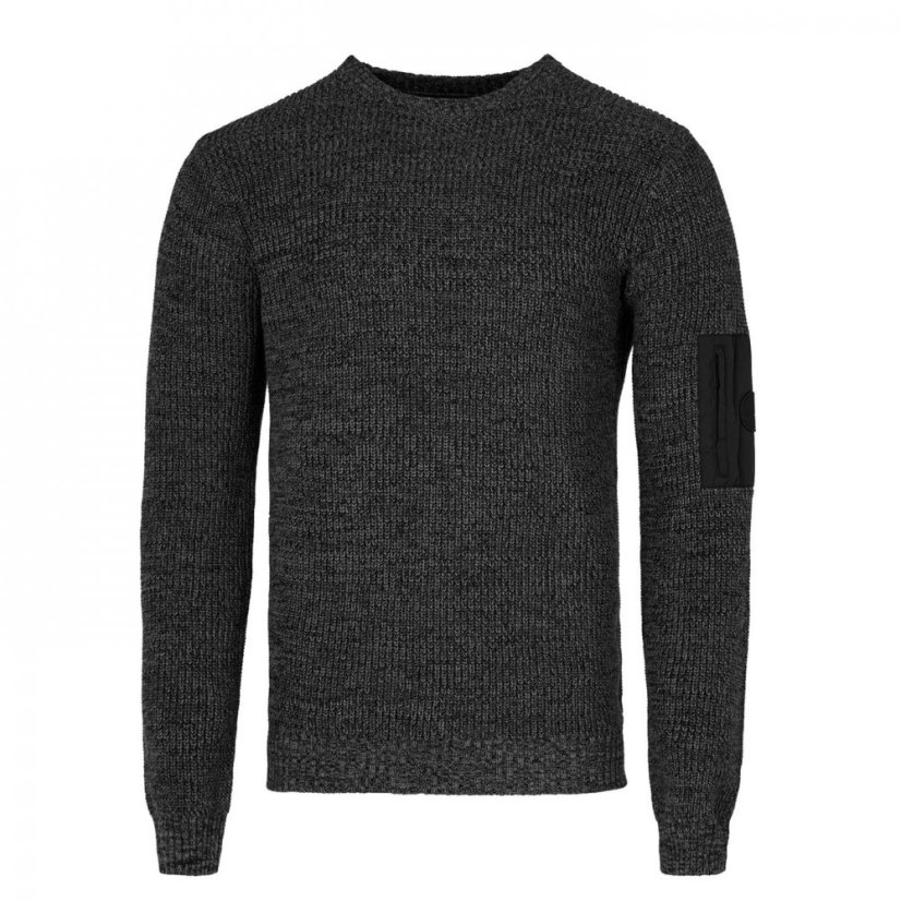 Firetrap Txture Knit Sn34 Black