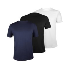 Donnay 3 Pack T Shirts Mens White/Blck/Grey