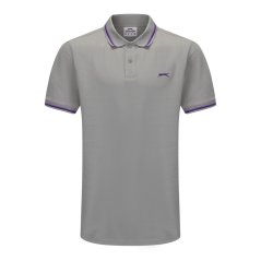 Slazenger Tipped pánské polo tričko Light Grey