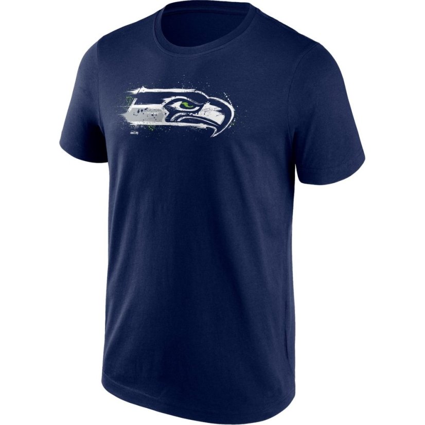 NFL Splatter Tee Unisex Adults Seattle Seahawk