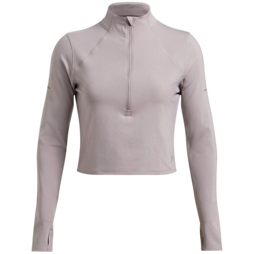 Under Armour Women's Launch Elite Half-Zip Long-Sleeve Performance Top Grey