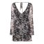 Firetrap Women's Tie Dye Mini Bodycon Dress Black Multi
