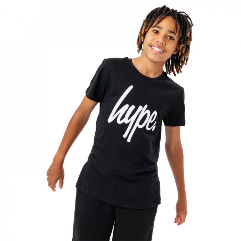 Hype Script Kids T-Shirt Black