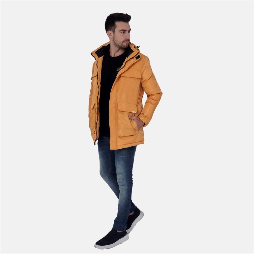 Lee Cooper Cooper Men Padded Parka Jacket Light Yellow