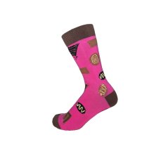 Star Mens Novelty Crew Socks Chocolate