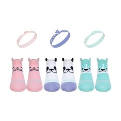 Skechers Kids' Trainer Socks Pink/Blue