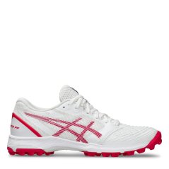 Asics Women's Field Ultimate Ff Astro Hockey Shoes White/Brt Rose