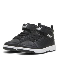 Puma Rebound V6 Mid Wtr Ac+ Ps Low-Top Trainers Boys Black/White