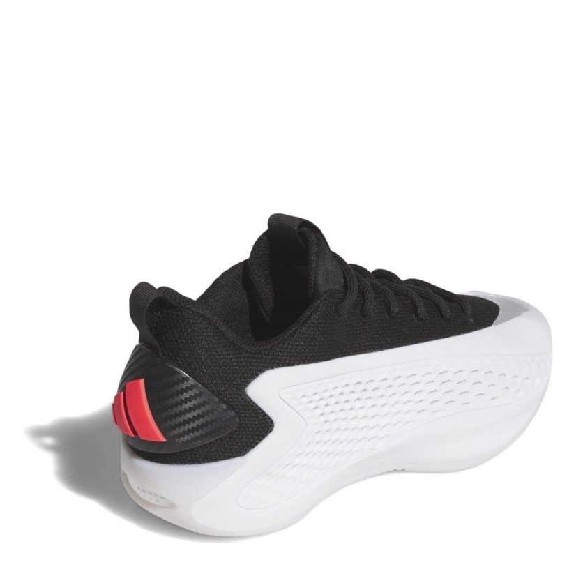 adidas Unisex Kids' A Edwards Basketball Trainers White/Blk/Red