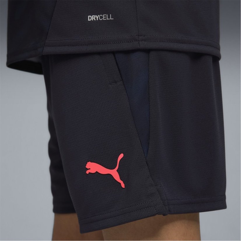 Puma Individual Cup Shorts Juniors Navy/Orange