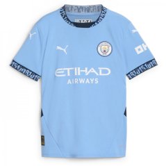 Puma Manchester City Home Shirt 2024 2025 Juniors Blue
